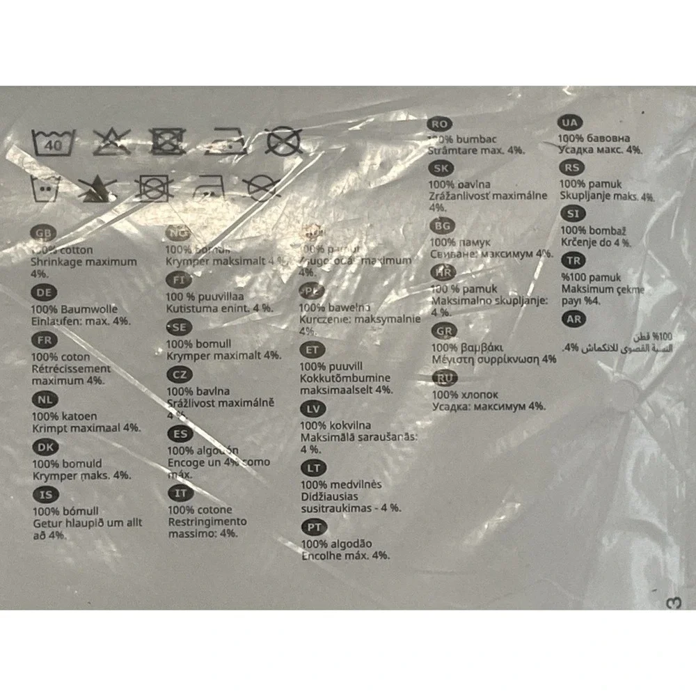 NEW IKEA TIBAST Curtains (pair) White 100% Cotton 57x98 Still In Sealed Package